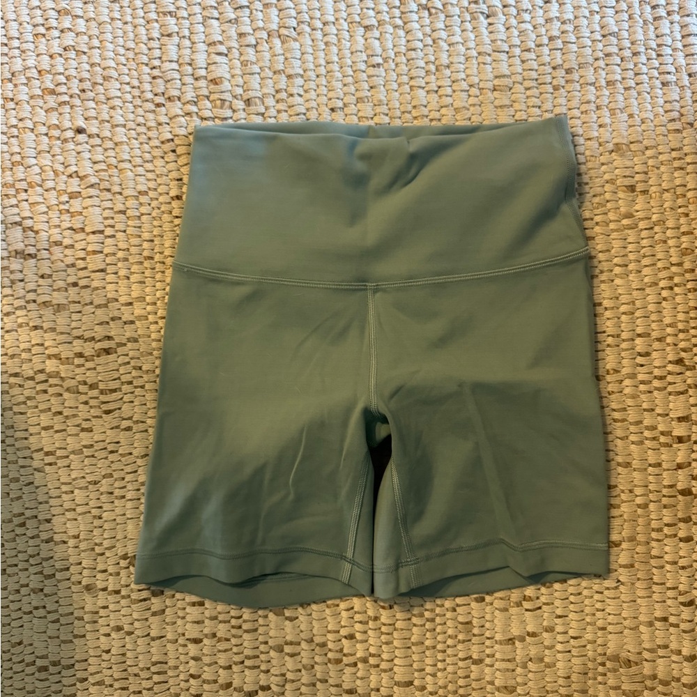lululemon athletica Sage Green Bike Shorts